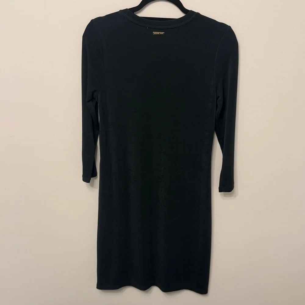 Michael Kors Black Dress with Gold Accents